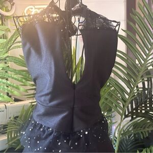 Chic Black Backless Women's Dress